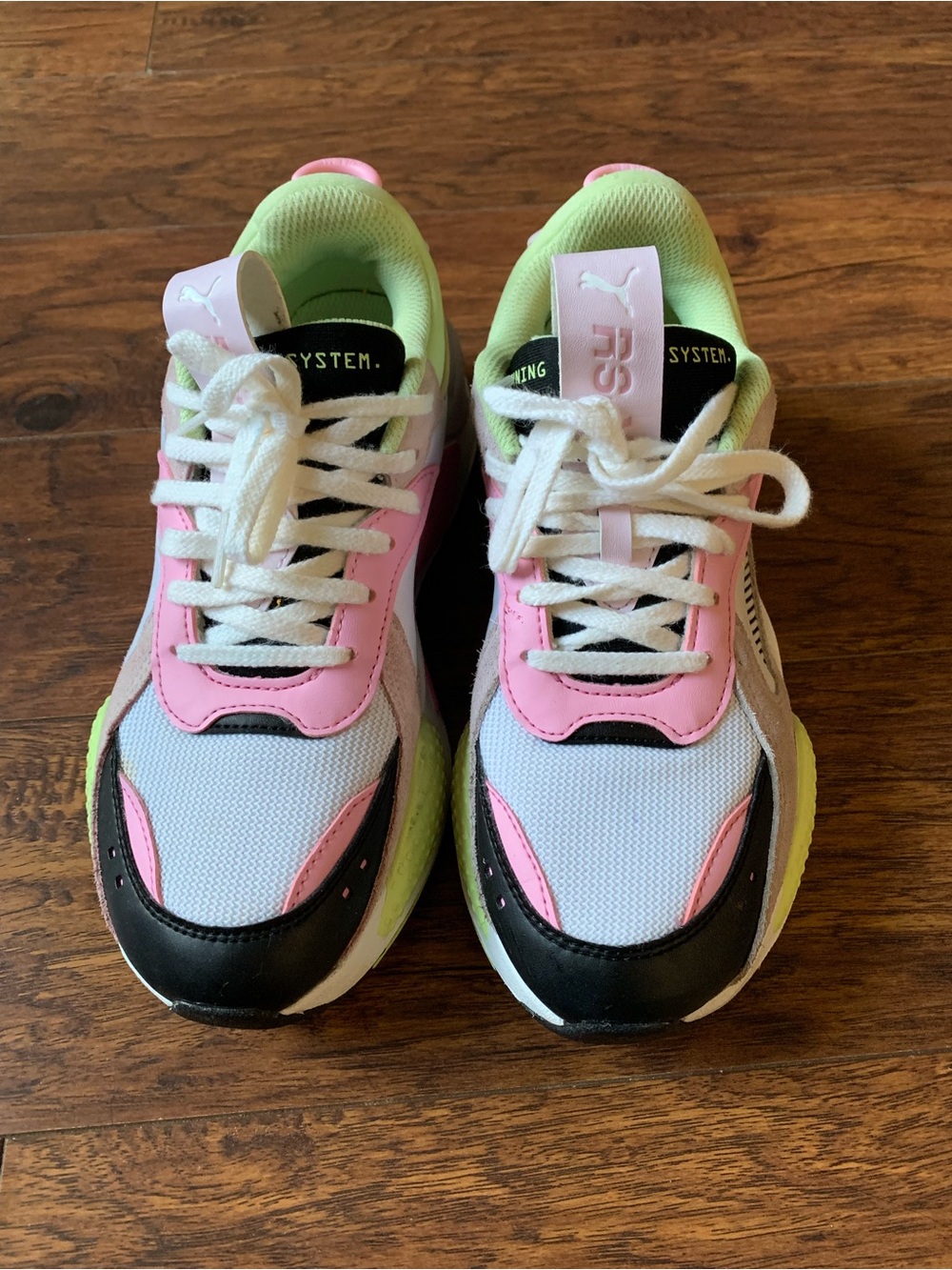 Puma Kids Pink, Lime & Black RS-X Sport Sneakers